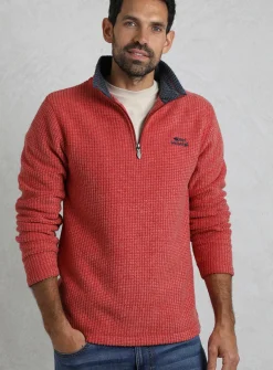 WEIRD FISH Newark 1/4 Zip Grid Fleece XL