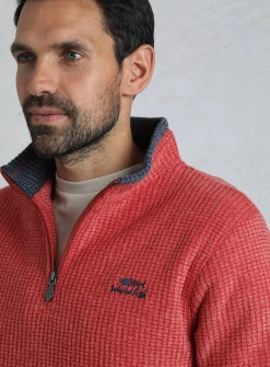 WEIRD FISH Newark 1/4 Zip Grid Fleece XL