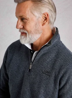 WEIRD FISH Newark 1/4 Zip Grid Fleece XL