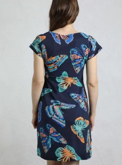 WEIRD FISH Tallahassee Printed Jersey Dress 8