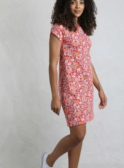 WEIRD FISH Tallahassee Printed Jersey Dress 14
