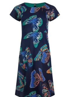 WEIRD FISH Tallahassee Printed Jersey Dress 8