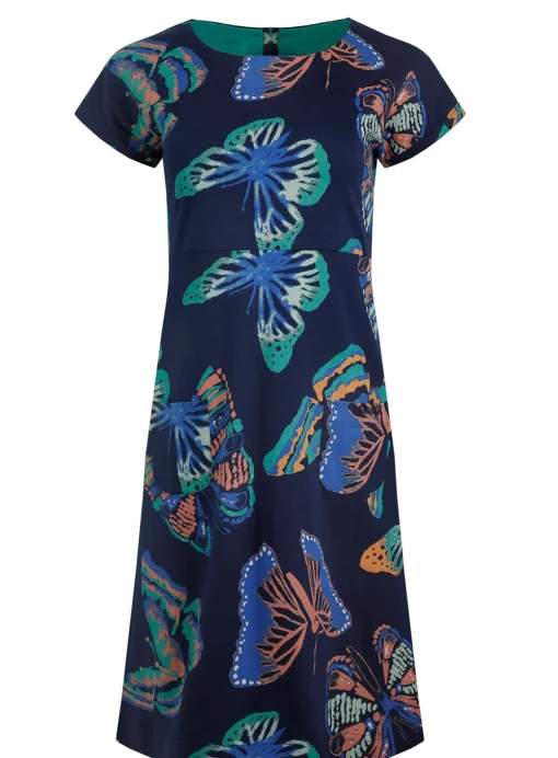WEIRD FISH Tallahassee Printed Jersey Dress 8