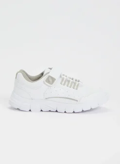 White & Grey Chunky Micro-Fresh® Trainers 13 Infant