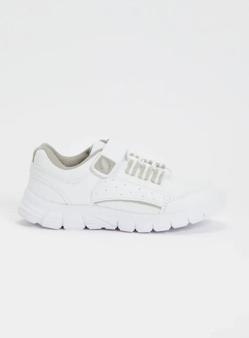 White & Grey Chunky Micro-Fresh® Trainers 13 Infant