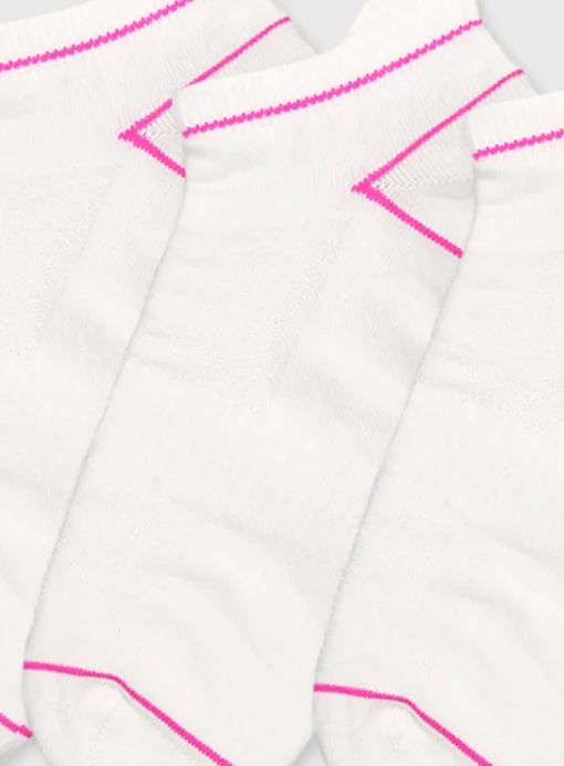 White Blister Resist Trainer Socks 3 Pack 4-8