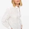 White Broderie Cotton Shirt 18