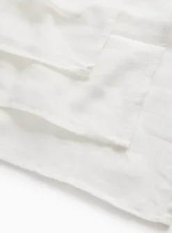 White Cotton Muslin Squares 3 Pack One Size