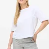 White Crew Neck Boxy T-Shirt XL