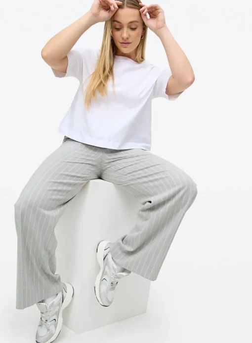 White Crew Neck Boxy T-Shirt XL