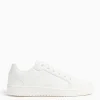 White Croc Panel Lace Up Trainers 5