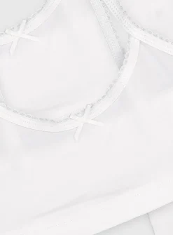 White Crop Tops 5 Pack 6-7 years