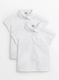 White Embroidered Collar Blouse 2 Pack 5 years