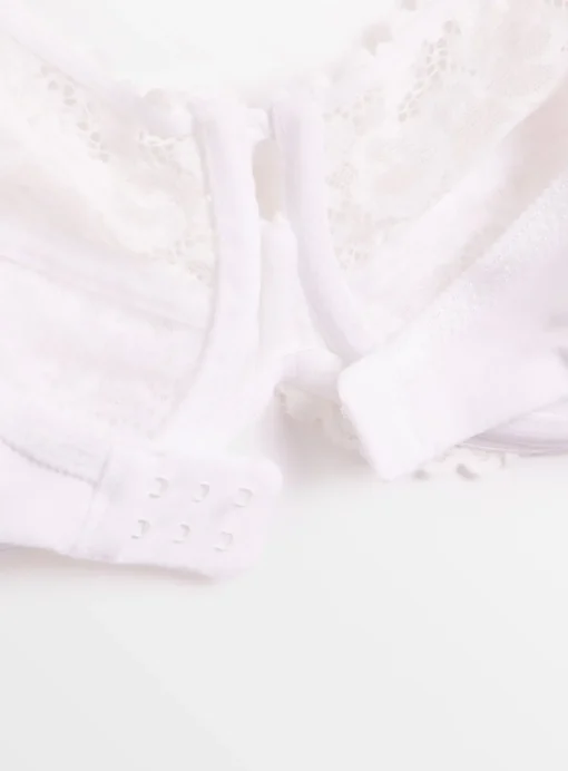 White Floral Lace Underwired Bra 32DD