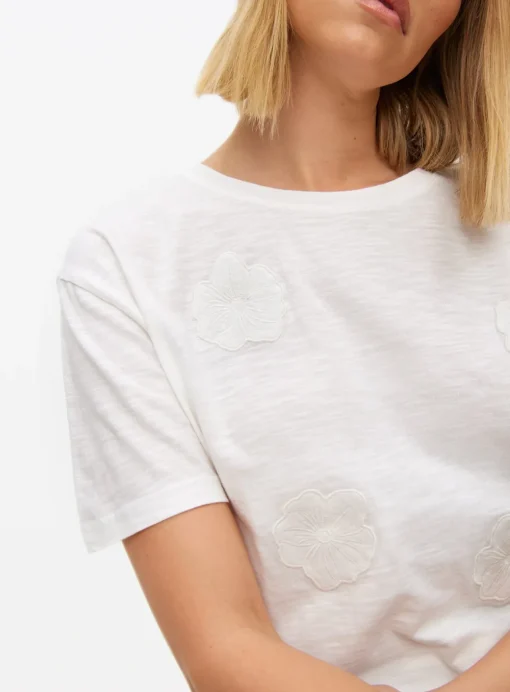 White Flower Cutwork Top 24