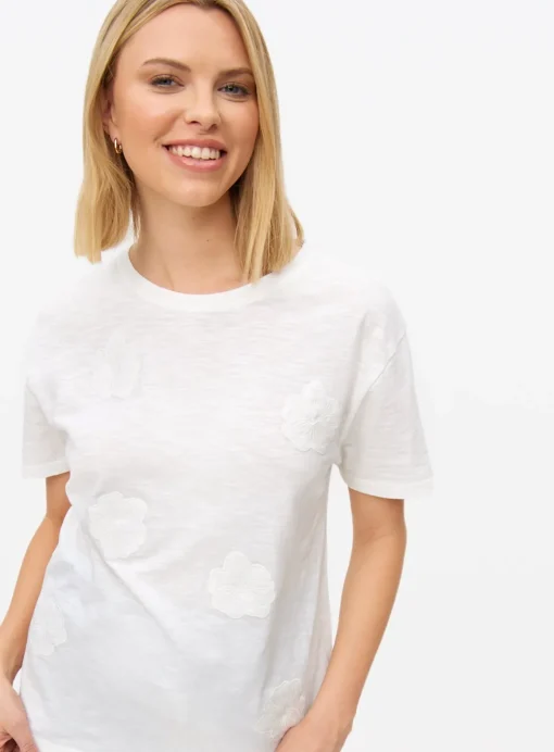 White Flower Cutwork Top 24