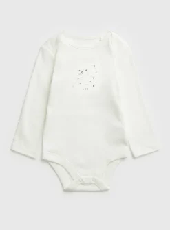 White Leo Zodiac Bodysuit Up to 1 mth