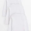 White Long Sleeve Crew Neck T-Shirt 3 Pack 3 years