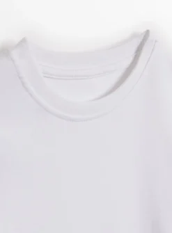 White Long Sleeve Crew Neck T-Shirt 3 Pack 3 years