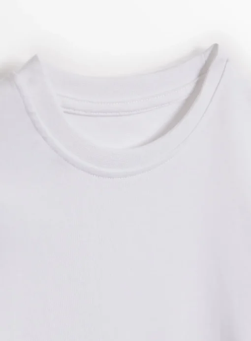 White Long Sleeve Crew Neck T-Shirt 3 Pack 3 years