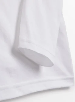 White Long Sleeve Crew Neck T-Shirt 3 Pack 3 years