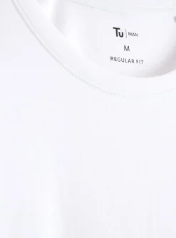 White Long Sleeve T-Shirts 2 Pack M