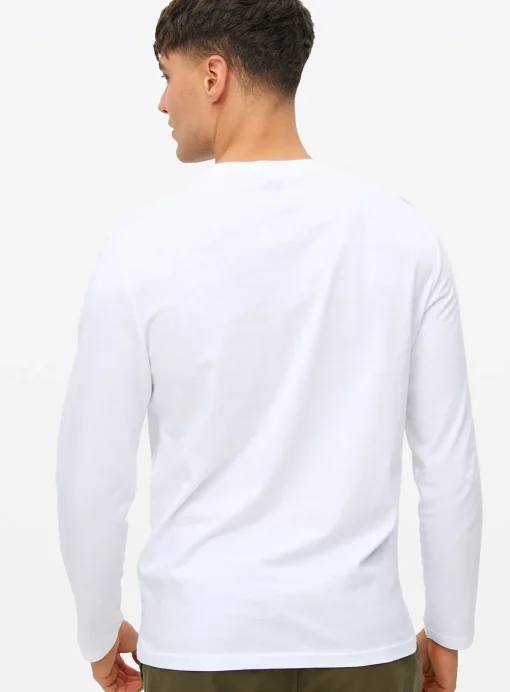 White Long Sleeve T-Shirts 2 Pack M