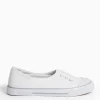 White Low Lace Canvas Trainers 5