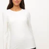White Maximum-Warmth Thermal Long Sleeve Top L