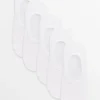 White Mesh Footsies 5 Pack 6-8