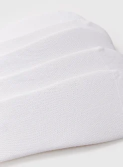 White Mesh Footsies 5 Pack 6-8