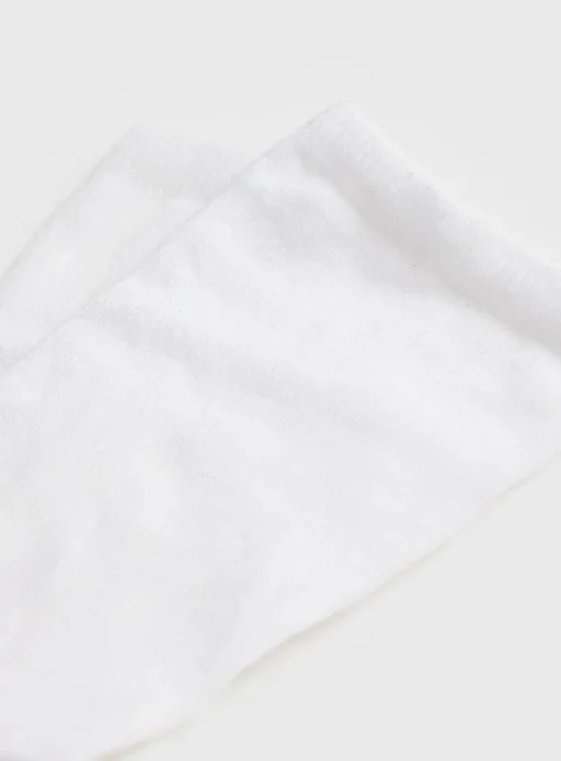 White Modal Blend Ankle Socks 3 Pack 4-8