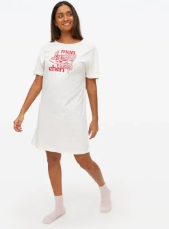 White Mon Cheri Nightdress XXL