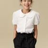 White Oversized Collar Blouse 11 years