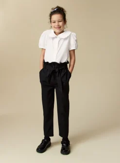 White Oversized Collar Blouse 11 years