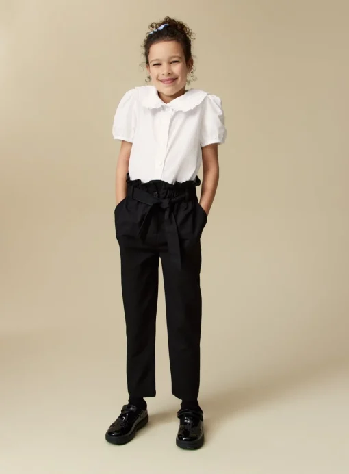 White Oversized Collar Blouse 11 years