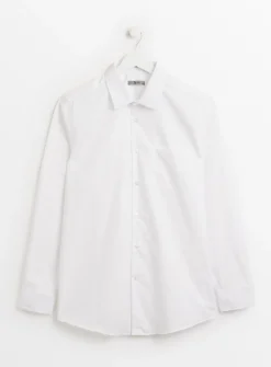 White Regular Fit Long Sleeve Shirts 2 Pack 21