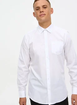White Regular Fit Long Sleeve Shirts 5 Pack 18