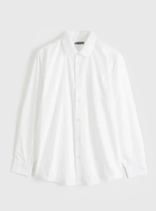 White Regular Fit Long Sleeve Shirts 5 Pack 18