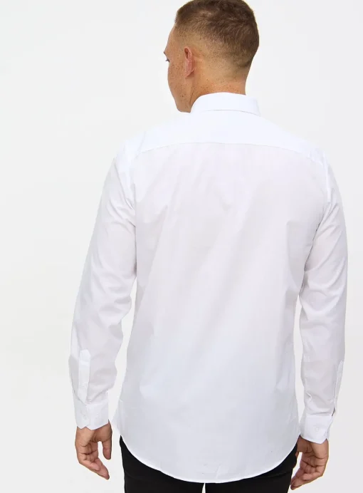 White Regular Fit Long Sleeve Shirts 5 Pack 18