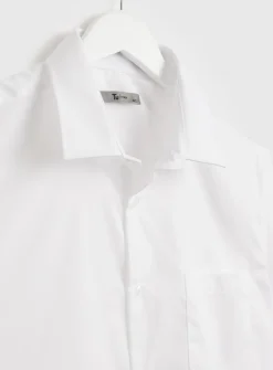 White Regular Fit Short Sleeve Shirts 2 Pack 19.5