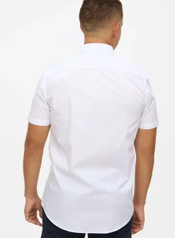 White Regular Fit Short Sleeve Shirts 2 Pack 19.5
