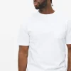 White Relaxed Fit Pocket T-Shirt XL