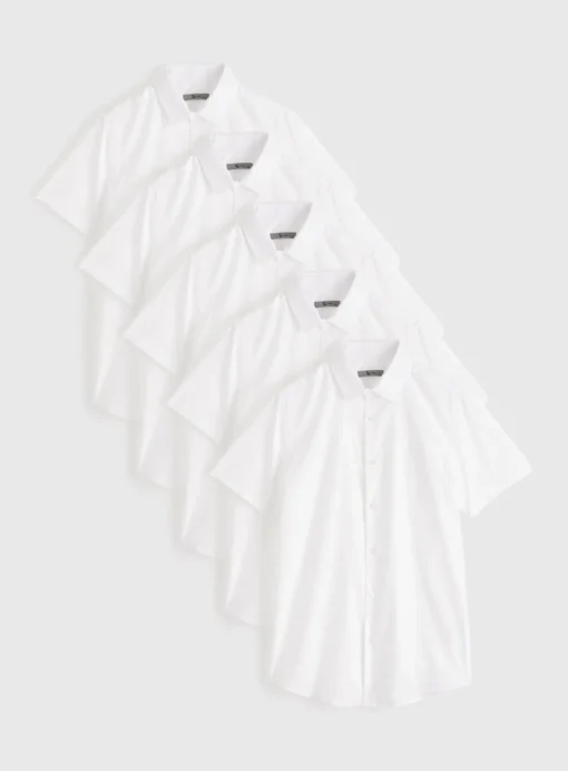 White Slim Fit Formal Shirt 5 Pack 15