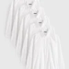 White Slim Fit Long Sleeve Shirts 5 Pack 17