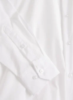 White Slim Fit Long Sleeve Shirts 5 Pack 17