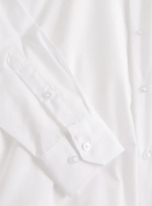 White Slim Fit Long Sleeve Shirts 5 Pack 17