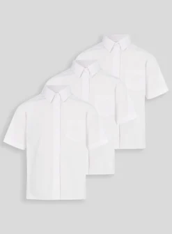 White Stain Resistant School Shirts 3 Pack 8 years