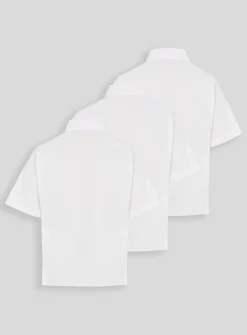 White Stain Resistant School Shirts 3 Pack 8 years