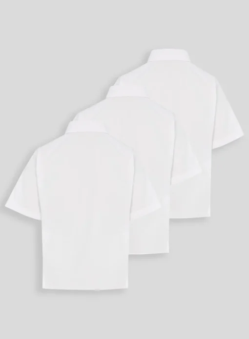 White Stain Resistant School Shirts 3 Pack 8 years